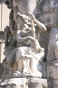 Brno - kašna Parnas, alegorická socha
