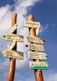 Turistické rozcestí Pod Kozlovským kopcem