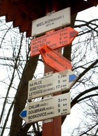 Turistické rozcestí Melkov