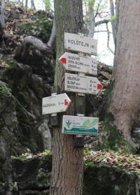 Turistické rozcestí Holštejn hrad