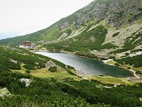 Velické pleso ze zeleně značené turistické trasy