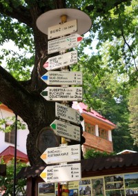 Turistické rozcestí Bunč-chata