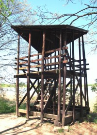 Bývalá vyhlídková věž u zastávky č. 12