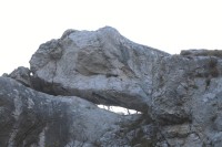 Detail skalního bloku na vrcholu skaliska