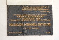 Ústí nad Orlicí - pamětní deska Magdaleny Dobromily Rettigové.