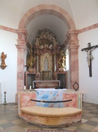 Oltář s oltářním obrazem
