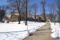 Přístupová cesta k hradu Špilberku