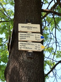Turistické rozcestí Skuhrov