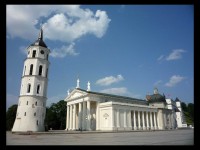 Vilnius - Katedrála se zvonicí