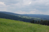 Pohled z návrší nad obcí Lužnice na okolí Pohorské Vsi