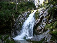 vodopád v Bílé strži je nejvyšší vodopád na české straně Šumavy