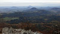 panoramatický výhled z hory Klíč