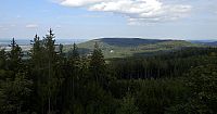 panoramatický poled z rozhledny Studený vrch