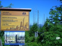 Národní park Bavorský les - informační tabule