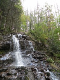 vodopád  na Velkém Steinbachu, nedaleko Malého Falkensteinu