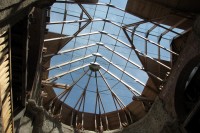 Interiér - nově vybudovaná skleněná střecha