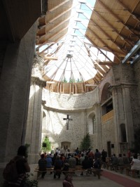 Interiér - nově vybudovaná skleněná střecha
