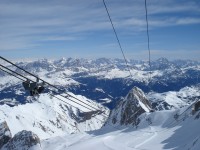 Pohled z Marmolady 3342 m směr Cortina