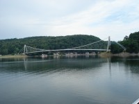 Lanový most u přehrady