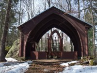 Lesní kaple v zimě