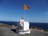 Katalánská vlajka na Cap de Creus