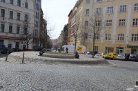 Praha - Moderní fontána na kruhovém objezdu