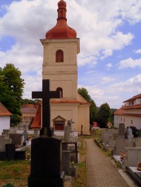 Kostel sv.Václava se hřbitovem