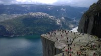 skalní vyhlídka kazatelna - Preikestolen.