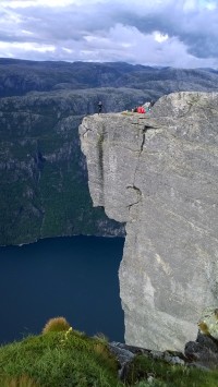 skalní vyhlídka na Lysefjordenu.