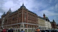 historické centrum v Helsingborgu, Švédsko.