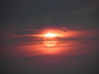 západ slunce na vyhlídce Máj.