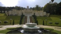 Bahaiské zahrady v Haifě.