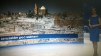 Sněžení v Jeruzalémě - Počasí ČT.