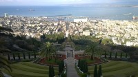 Bahajské zahrady v Haifě.