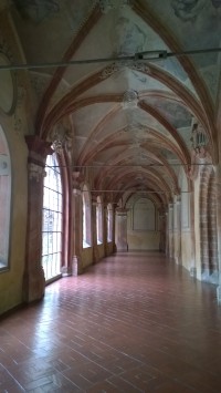 Interiér kláštera ve Zlaté Koruně.