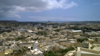 Výhled z Citadely ve Victorii na Gozu.