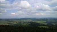 Výhledy z rozhledny Horní les.