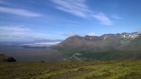 Údolí Morsárdalur a ledovec Skeidarárjökull.