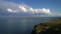 Vyhlídka na severním pobřeží Islandu.