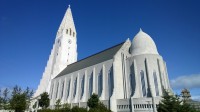 Kostel Hallgrimskirkja.