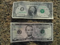 Bankovky, které nám zbyly :-(.