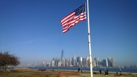 Manhattan z Ellis Islandu.