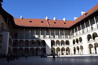 Nádvoří královského hradu Wawel.