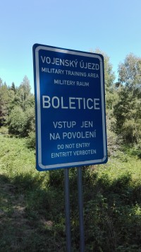 Vojenský újezd Boletice.
