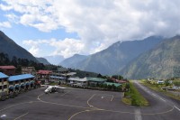Letiště v Lukle v Himálajích.