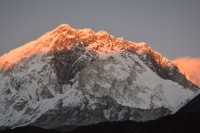 A znovu Mehra Peak při západu slunce.
