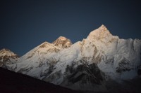 Everest po západu slunce.