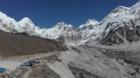 Gorakshep a Khumbu Glacier.