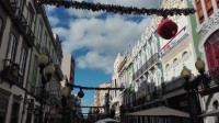 Vánoční výzdoba v ulicích Las Palmas.