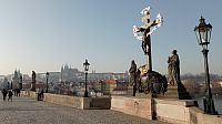 Karlův most a Pražský hrad.